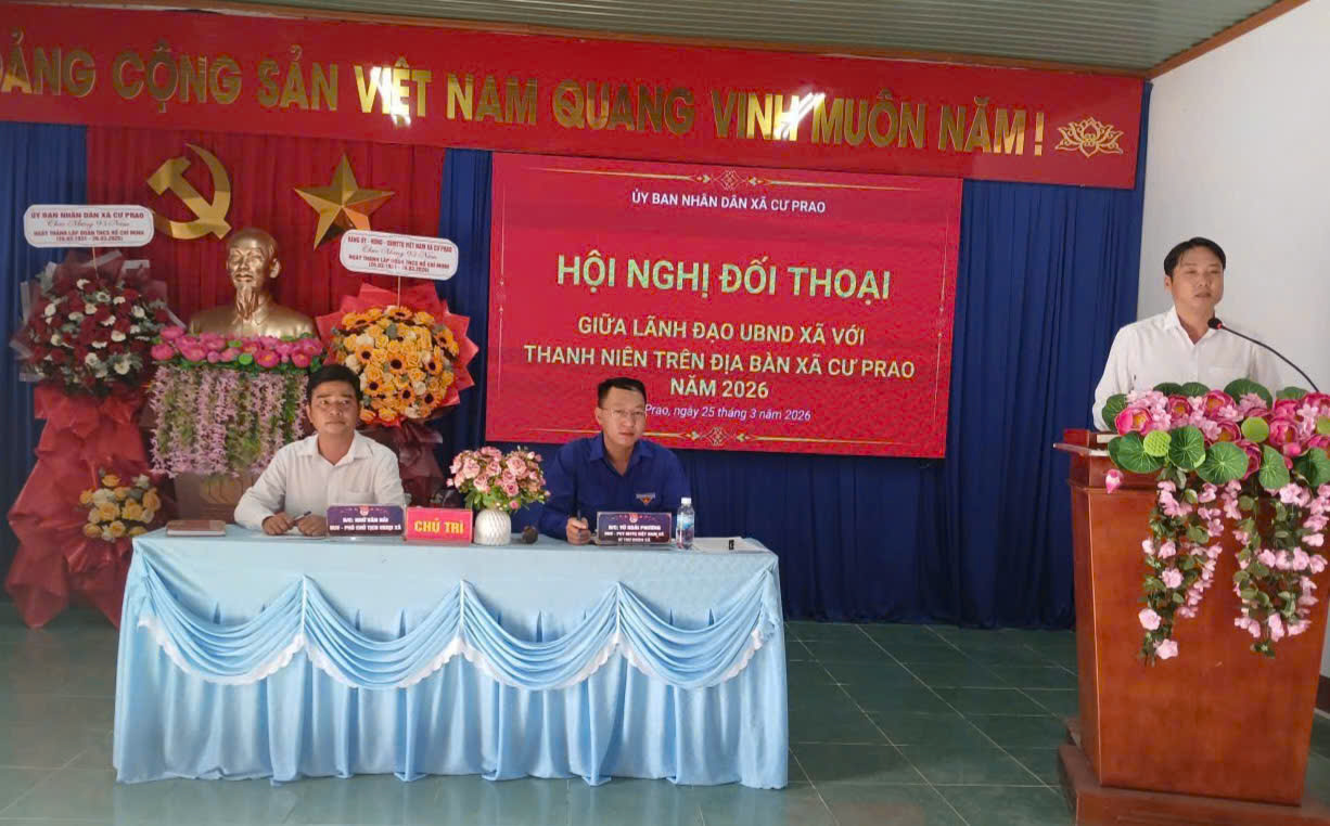 Xã Krông Nô tổ chức Hội nghị đối thoại giữa lãnh đạo UBND xã với thanh niên năm 2026