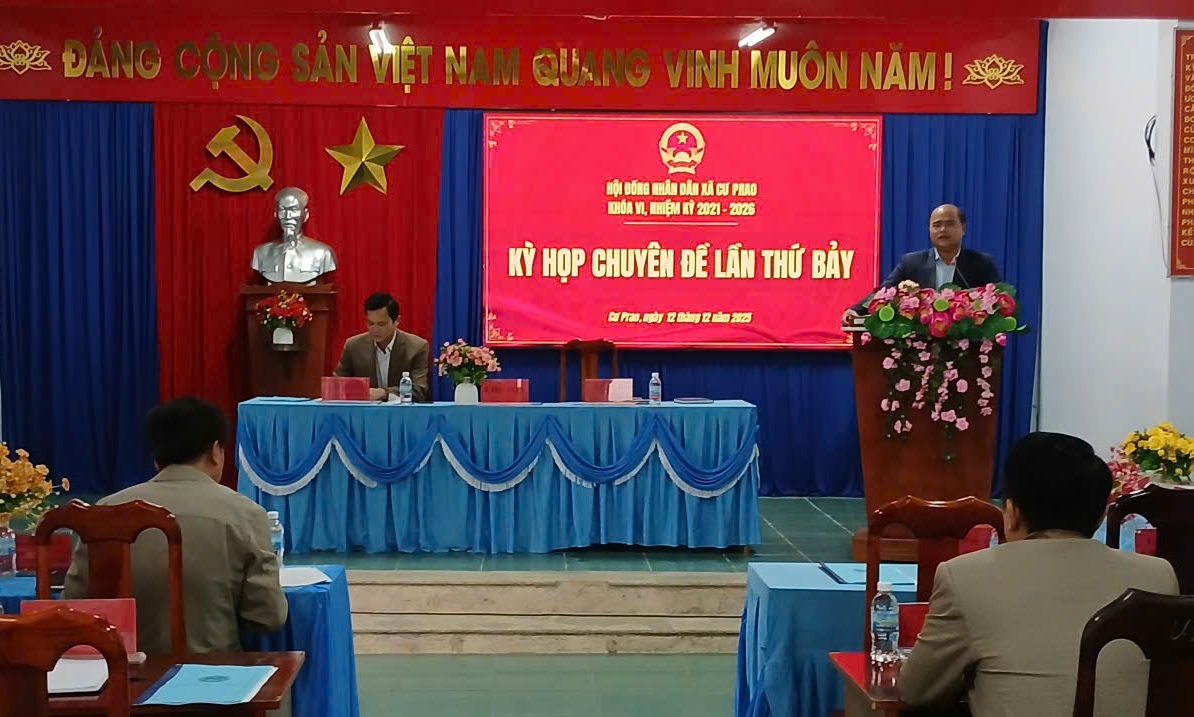 HĐND xã Krông Nô tổ chức Kỳ họp chuyên đề lần thứ Bảy