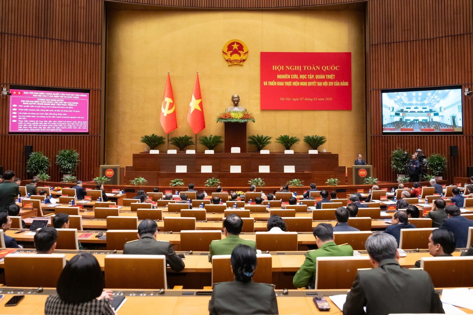Xã Krông Nô tham dự Hội nghị toàn quốc quán triệt, triển khai thực hiện Nghị quyết Đại hội XIV của Đảng