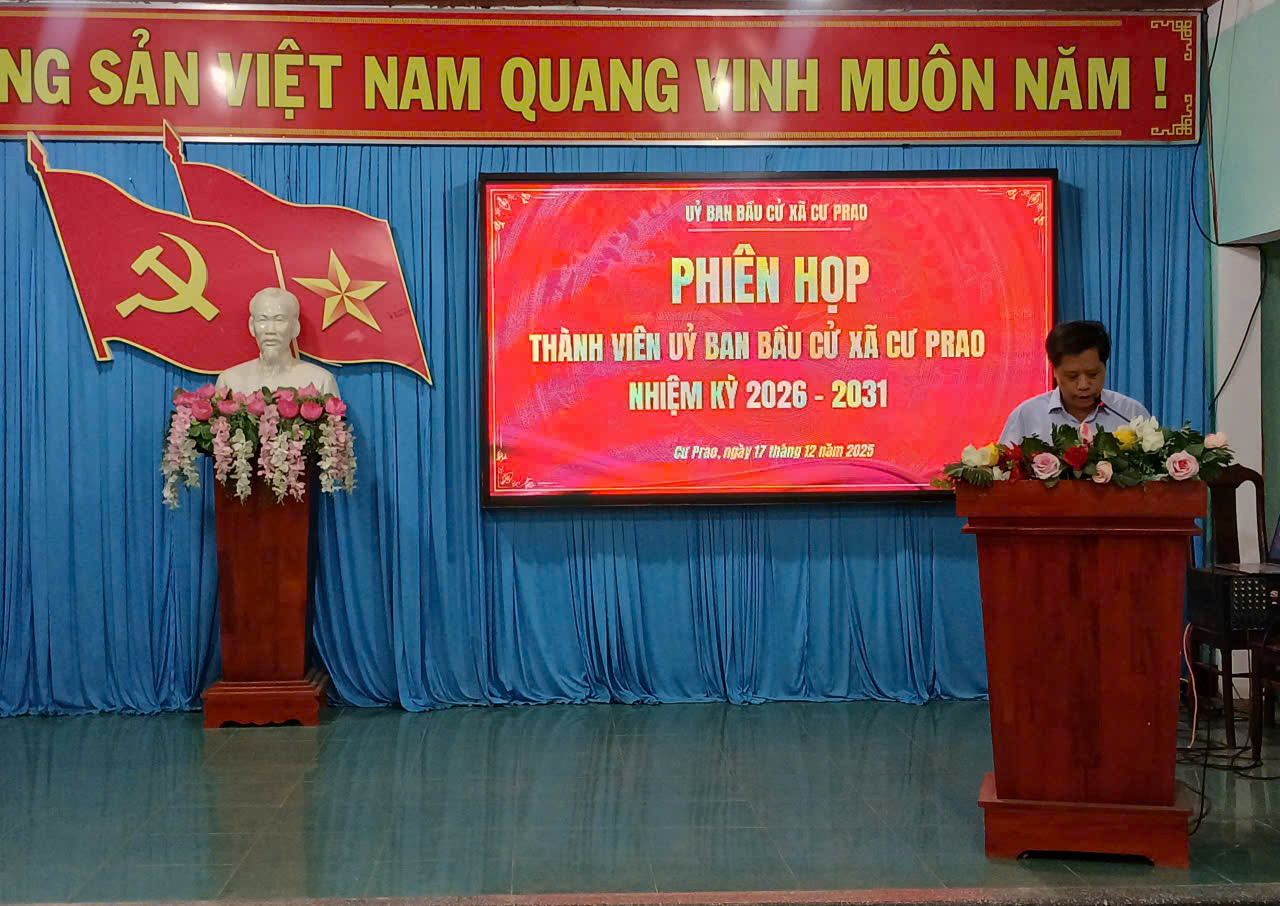 Ủy ban bầu cử xã Krông Nô họp triển khai toàn diện công tác bầu cử đại biểu HĐND xã nhiệm kỳ 2026 – 2031