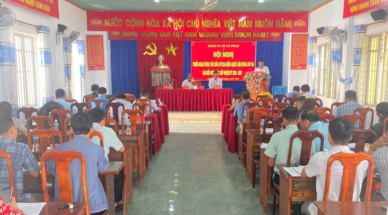 Đảng ủy xã Krông Nô triển khai công tác bầu cử đại biểu Quốc hội khóa XVI và đại biểu HĐND các cấp nhiệm kỳ 2026 – 2031