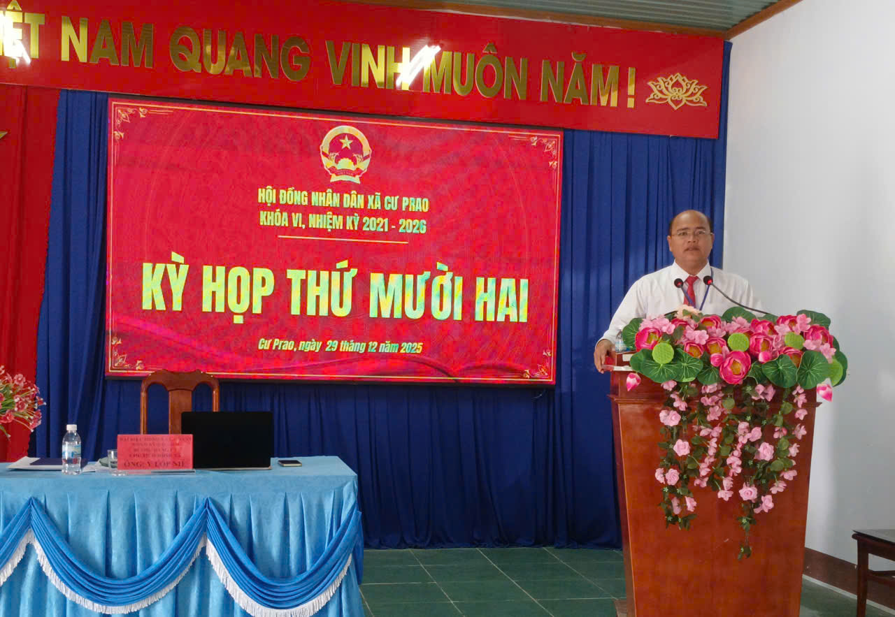 HĐND xã Krông Nô tổ chức Kỳ họp thứ Mười hai, quyết nghị nhiều nội dung quan trọng