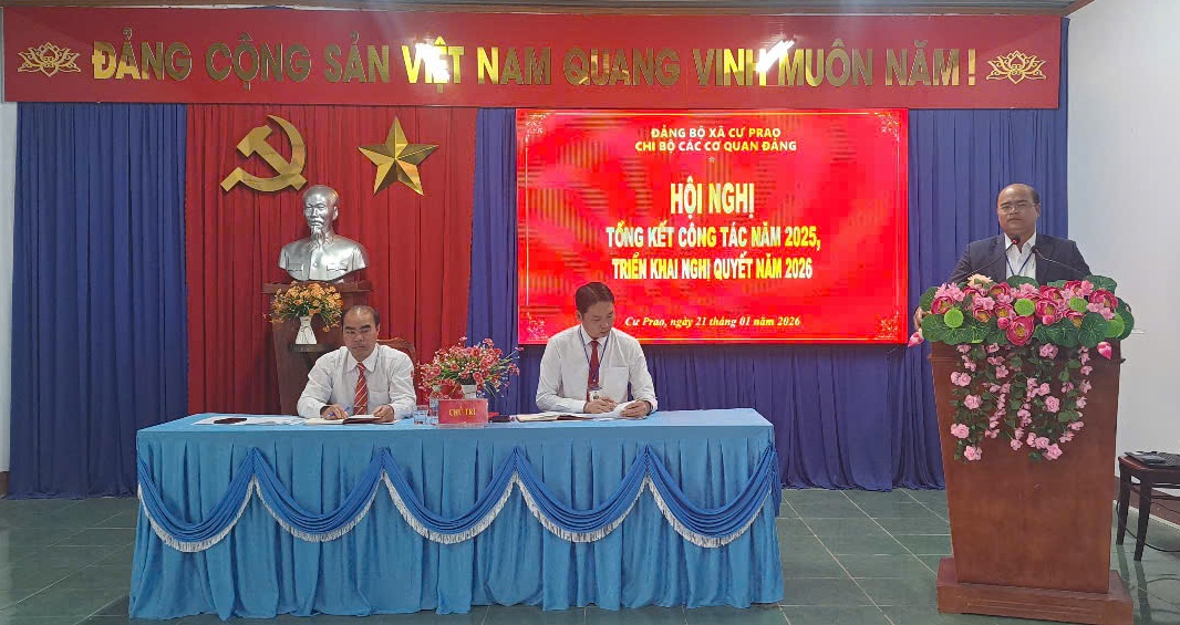 Chi bộ các cơ quan Đảng xã Krông Nô tổng kết thực hiện nhiệm vụ chính trị năm 2025