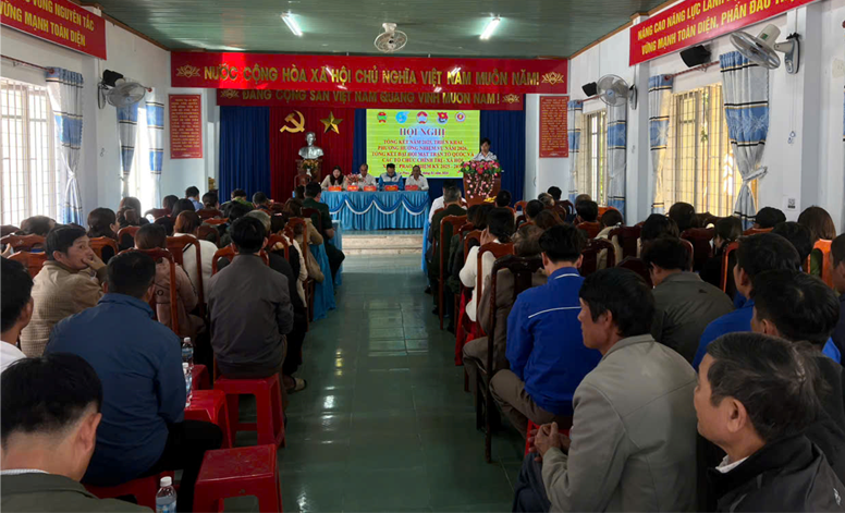 Hội nghị tổng kết công tác Mặt trận Tổ quốc và các tổ chức chính trị – xã hội xã Krông Nô năm 2025, triển khai nhiệm vụ năm 2026