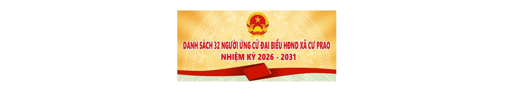 (Infographic) Danh sách 32 người ứng cử đại biểu HĐND xã Krông Nô, nhiệm kỳ 2026 – 2031