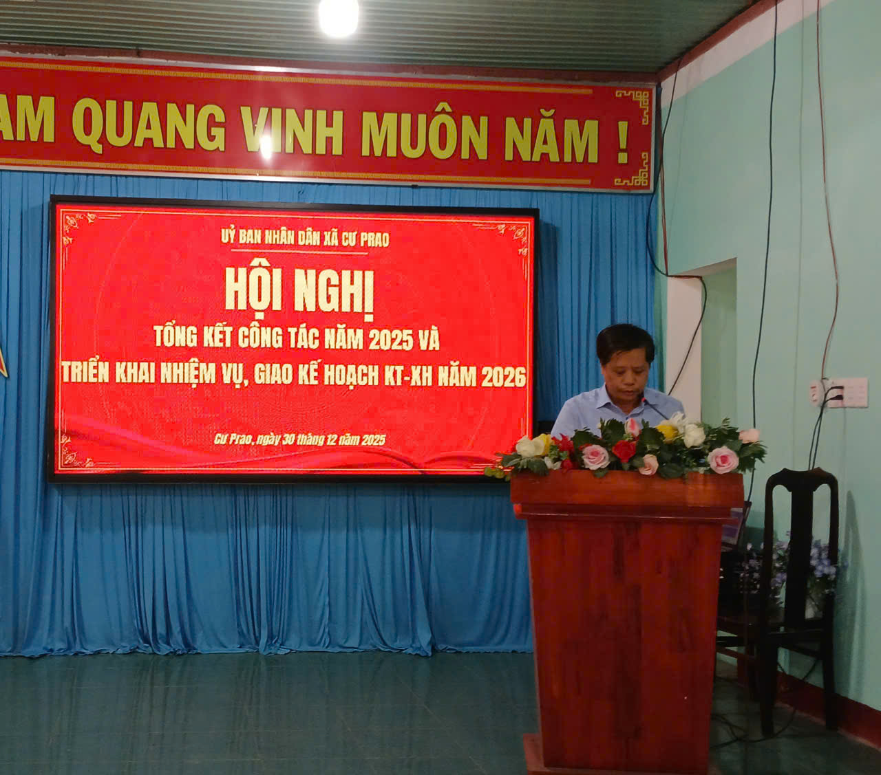UBND xã Krông Nô tổng kết phát triển kinh tế – xã hội, bảo đảm quốc phòng – an ninh năm 2025